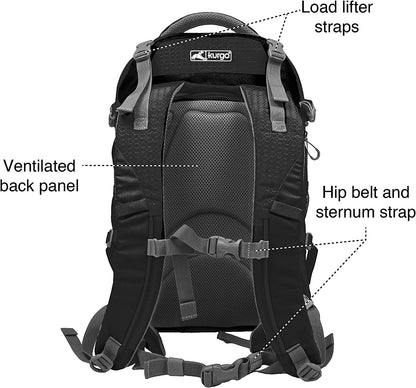 G-Train Dog Carrier Backpack - Comfortable Pet Travel Backpack for Small Dogs up to 11Kg - Rugged Design - Laptop Compartment - Armorsole Base - Water-Resistant - Heather Grey