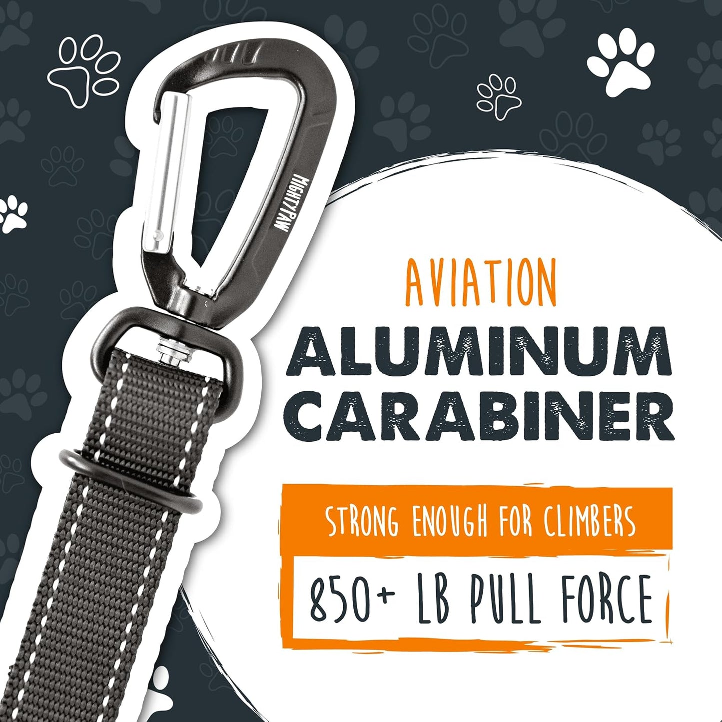 Dog Car Seat Belt - Universal Pet Safety Restraint Made with Durable Seatbelt Material, All-Metal Hardware, Adjustable Length Strap, Exceeds Safety Standards, Keeps Your Dog Secure (Black)